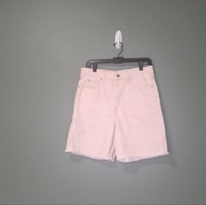 Isabel Marant Ivory Denim High Waist Frayed Denim Short 40 NWOT